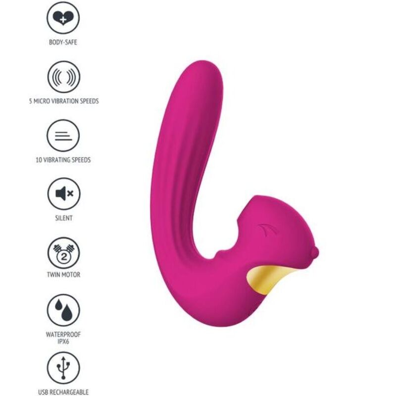 XOCOON Celestial Love, vibromasseur clitoridien fuchsia