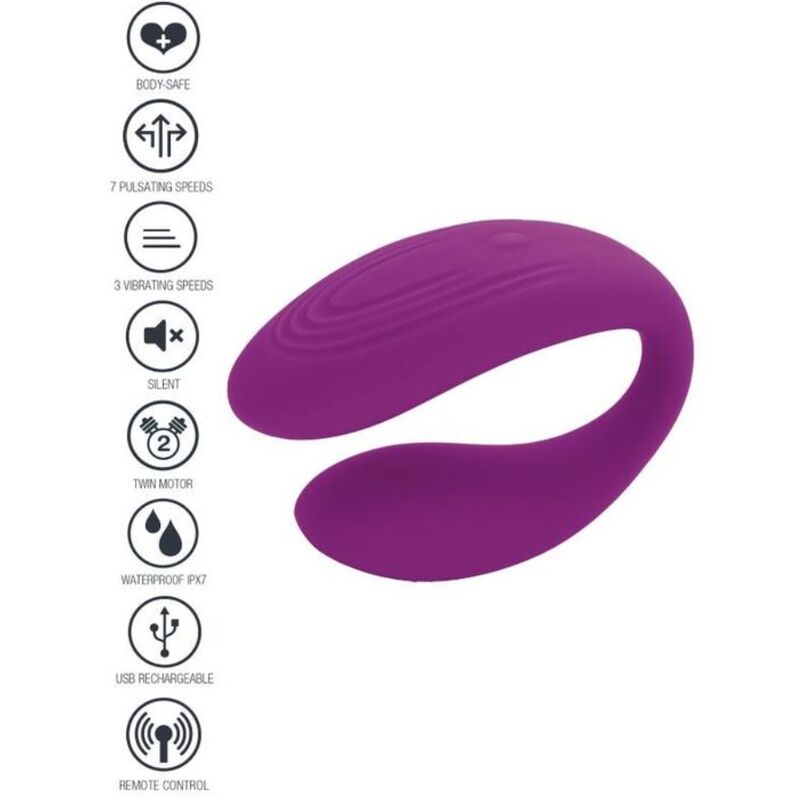 Vibromasseur pour couple XOCOON Bound Love, violet