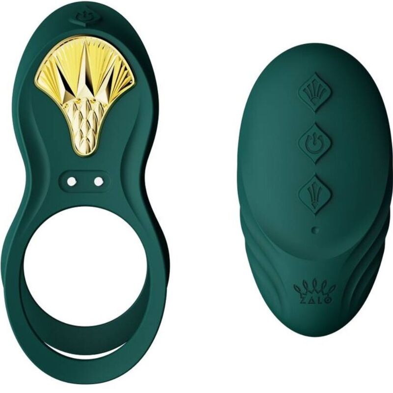 Anneau pénien vibrant ZALO BAYEK, vert