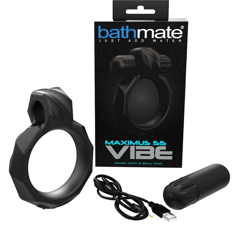 BATHMATE VIBE RING MAXIMUS 55, anneau pénien vibrant