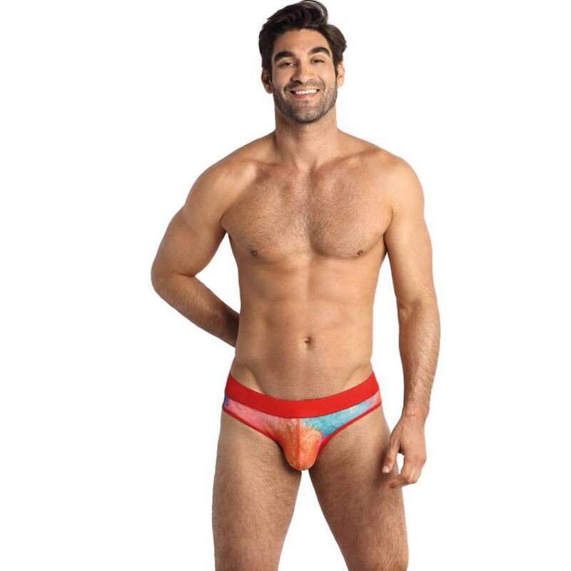 Slip sexy pour homme en lycra doux avec taille élastique et imprimé bananes ANAIS MEN