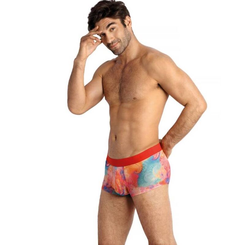 Boxer homme en lycra avec imprimé bananes et large ceinture confort ANAIS