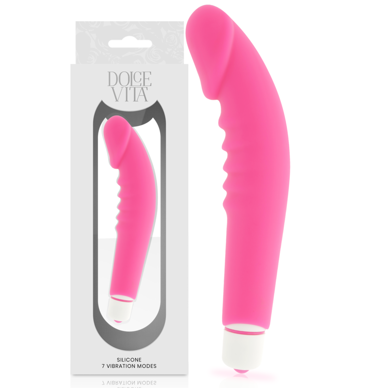 Vibromasseur Dolce Vita Realistic Pleasure avec gaine en silicone amovible