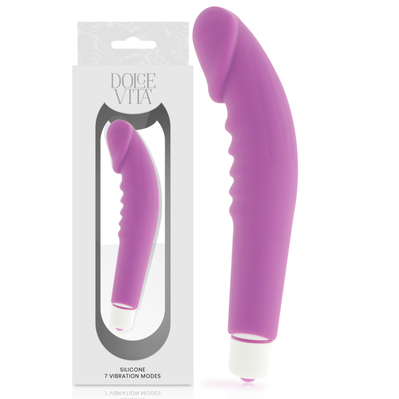 DOLCE VITA Realistic Pleasure, vibromasseur avec housse en silicone amovible