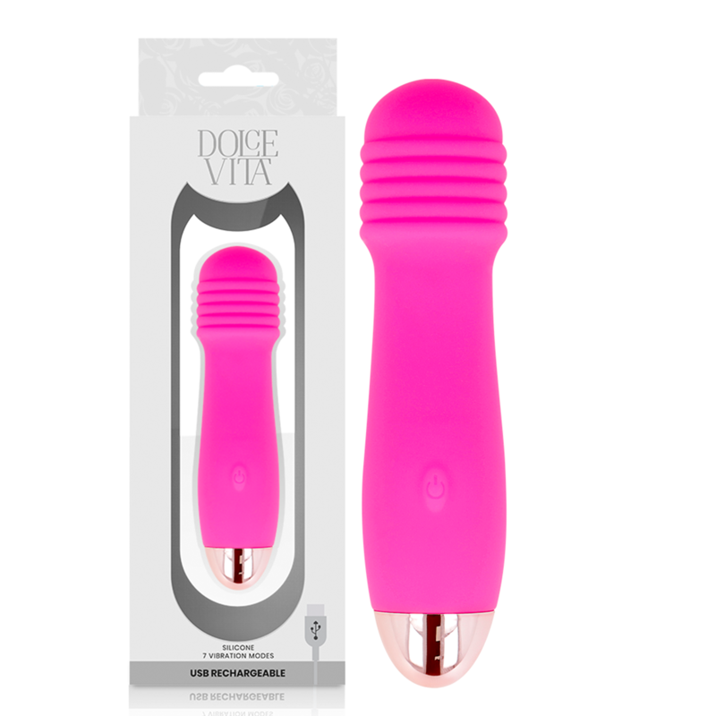 Mini vibromasseur Dolce Vita Three, rose