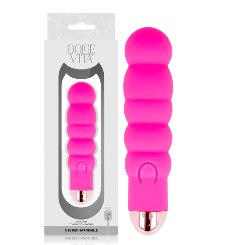 Mini vibromasseur Dolce Vita Six, rose