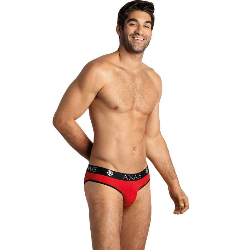 Slip rouge pour homme en microfibre, confortable et sexy, avec ceinture élastique ANAIS