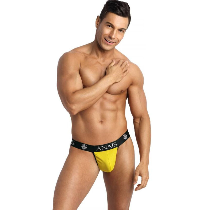 Jockstrap jaune près du corps avec taille élastique pour un look sensuel ANAIS