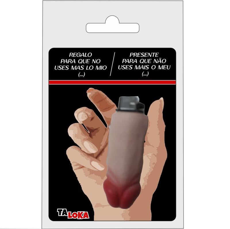Briquet TALOKA en forme de pénis, couleur chair