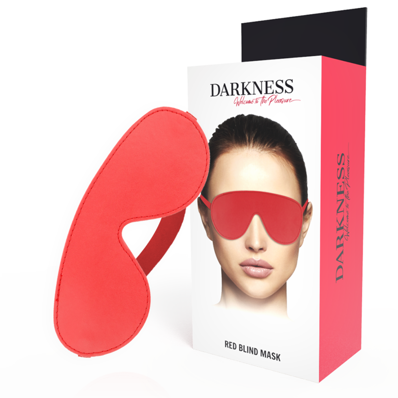 Bandeau pour les yeux rouge DARKNESS BONDAGE en PVC