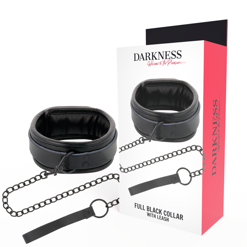 Collier BDSM DARKNESS avec chaîne