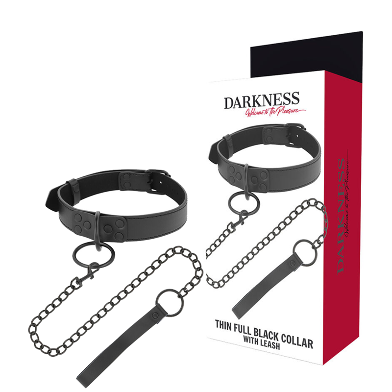 Collier BDSM DARKNESS BONDAGE avec chaîne