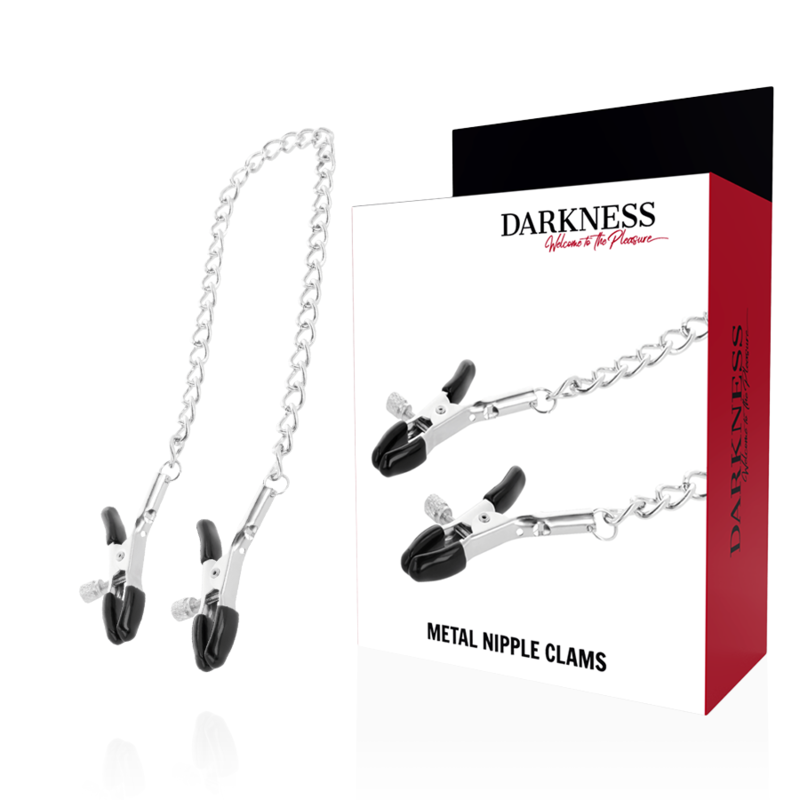 DARKNESS Sensations pinces à tétons réglables avec chaîne