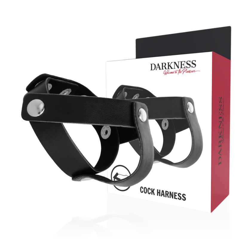 Anneau pénien sans vibration DARKNESS SENSATIONS pour le pénis et les testicules