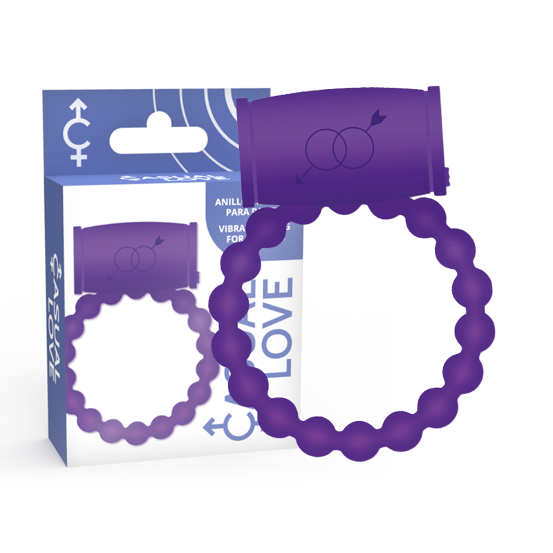 CASUAL LOVE 25, anneau vibrant pour pénis violet