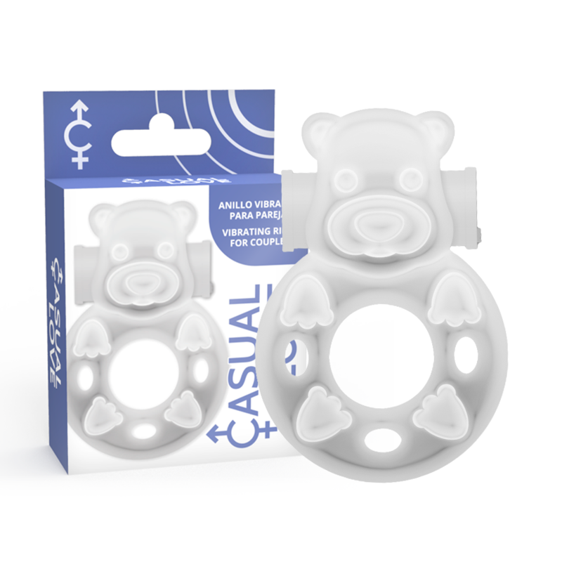 CASUAL LOVE Ring 26, anneau pénien vibrant transparent