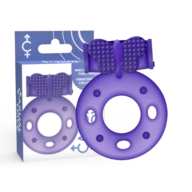 CASUAL LOVE Ring 32 : anneau pénien vibrant violet
