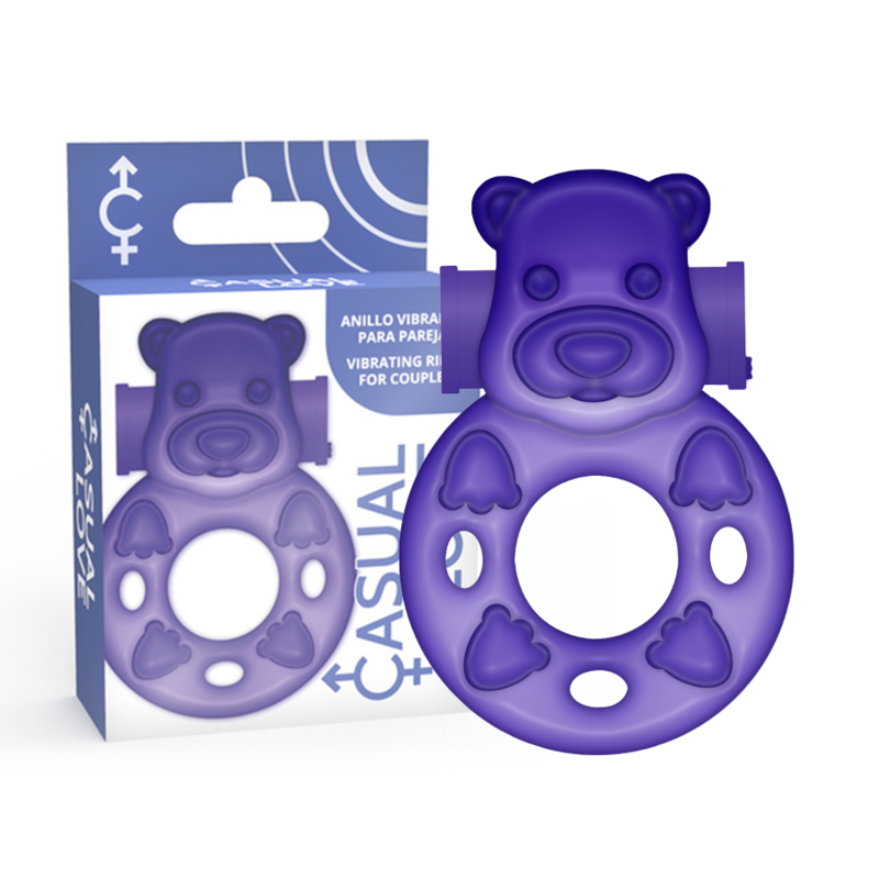 CASUAL LOVE Ring 26, anneau pénien vibrant violet