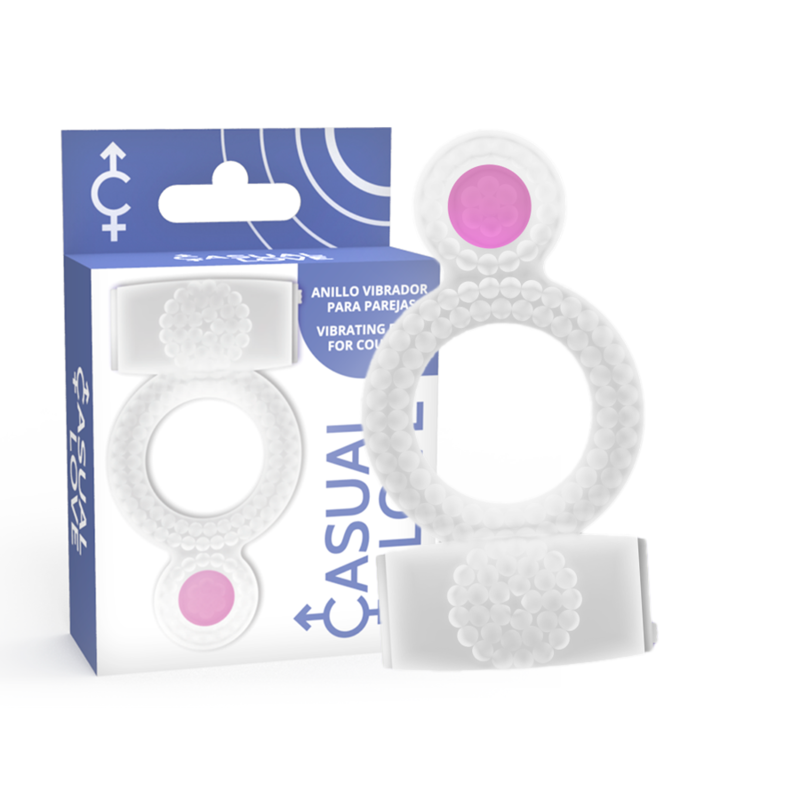 CASUAL LOVE Double Pleasure, anneau pénien vibrant
