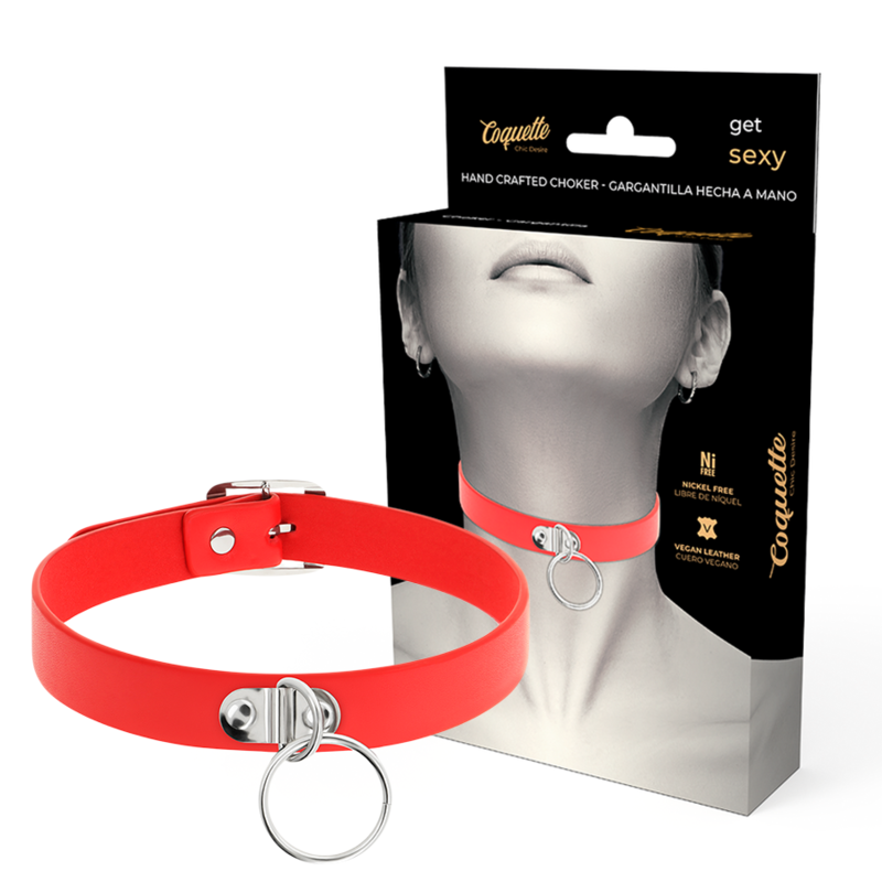 Collier BDSM Coquette Chic Desire rouge
