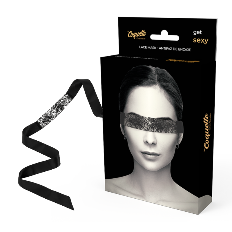 Masque de nuit en dentelle noire Coquette Chic Desire