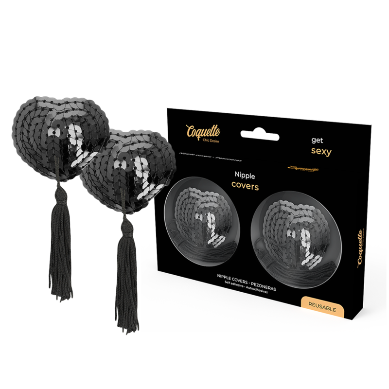 Cache-tétons noirs Coquette Chic Desire