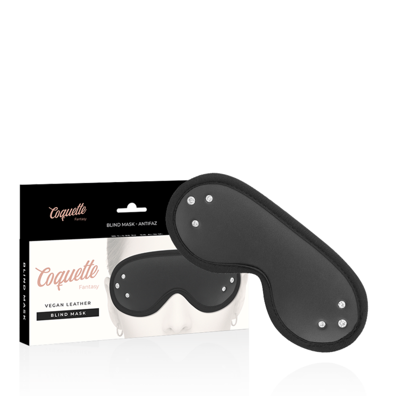Bandeau pour les yeux Coquette Fantasy Chic Desire en cuir vegan