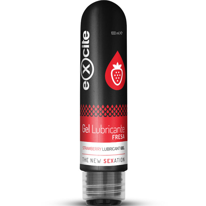 Gel lubrifiant EXCITE goût fraise, 100 ml