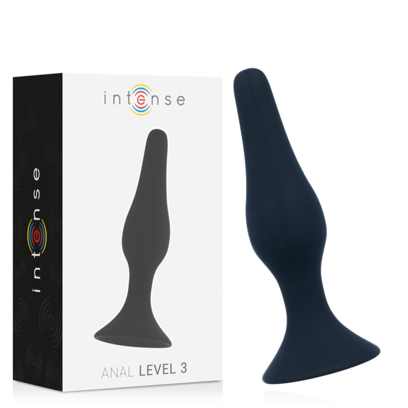 INTENSE Anal Level 3, plug anal noir, 12,5 cm