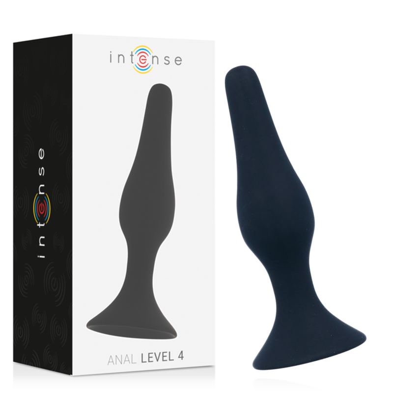 Plug anal conique de 15 cm en silicone doux et soyeux pour une dilatation en douceur INTENSE