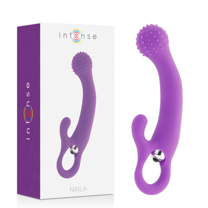 Vibromasseur rabbit INTENSE Naila en silicone, violet