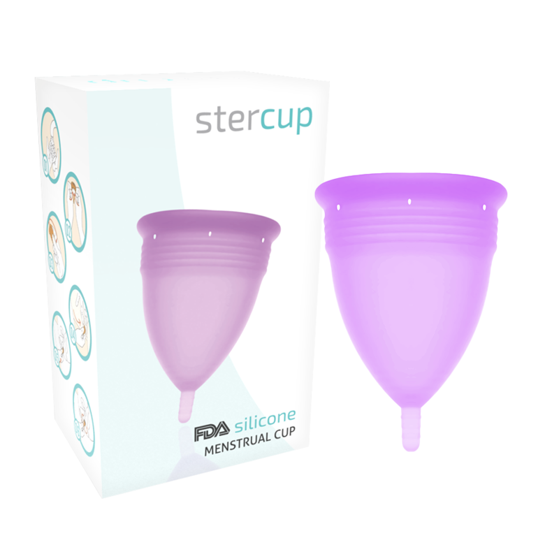 Coupe menstruelle STERCUP violette, taille L