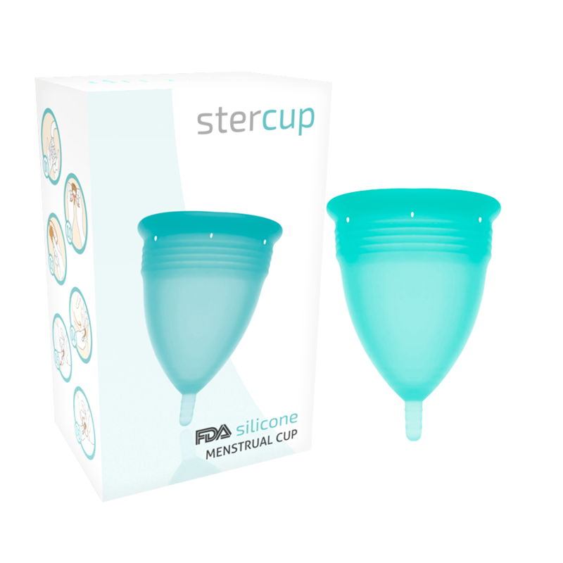 Coupe menstruelle STERCUP couleur aigue-marine, taille S