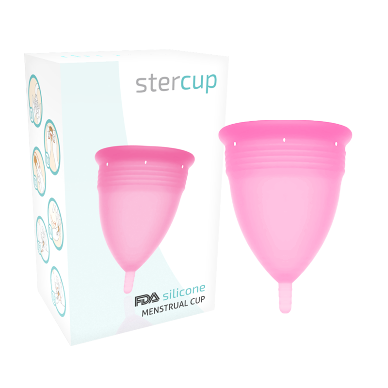Coupe menstruelle Stercup rose, taille L
