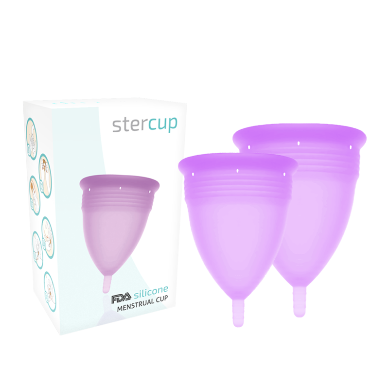 Coupe menstruelle en silicone certifié FDA, tailles S et L, jusqu’à 12 heures de port confortable STERCUP