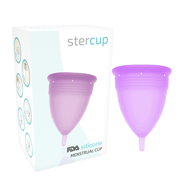 Coupe menstruelle STERCUP violette, taille S