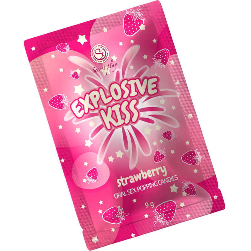 Secretplay Strawberry Explosive Candies, bonbons à la fraise