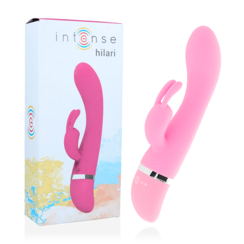 Stimulateur rabbit INTENSE Hilari en silicone, rose