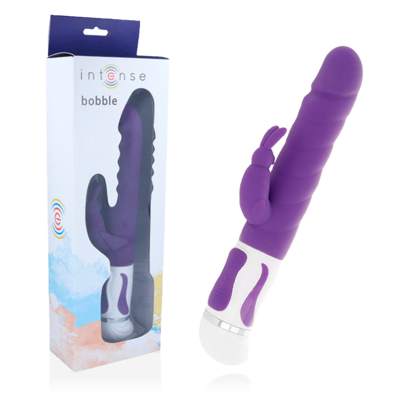 INTENSE Bobble, vibromasseur rotatif avec stimulateur clitoridien, mauve