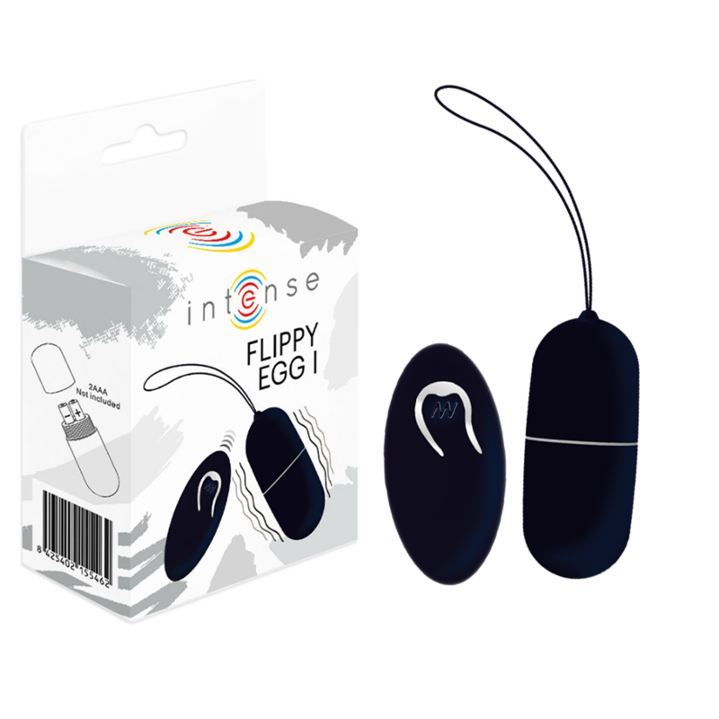 Œuf vibrant INTENSE FLIPPY I avec télécommande, noir