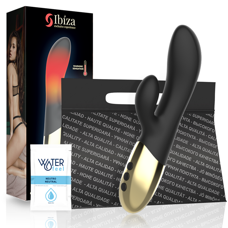 Vibromasseur Rabbit chauffant avec 10 programmes pour le point G et le clitoris IBIZA TECHNOLOGY