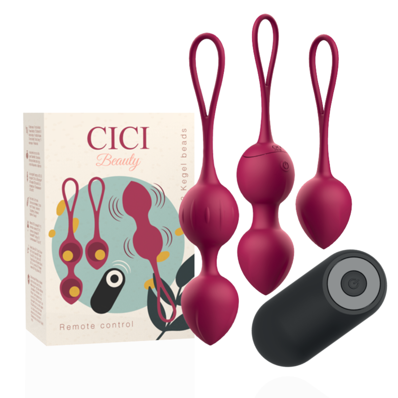 CICI BEAUTY Vibrateur avec télécommande et trois boules de geisha