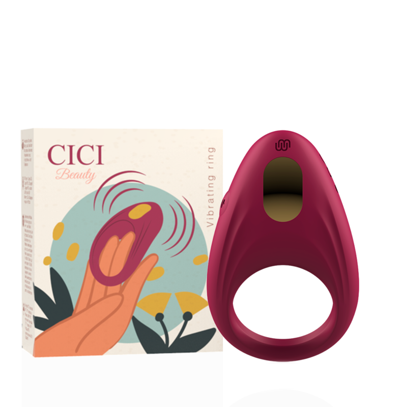 Anneau pénien vibrant en silicone CICI BEAUTY