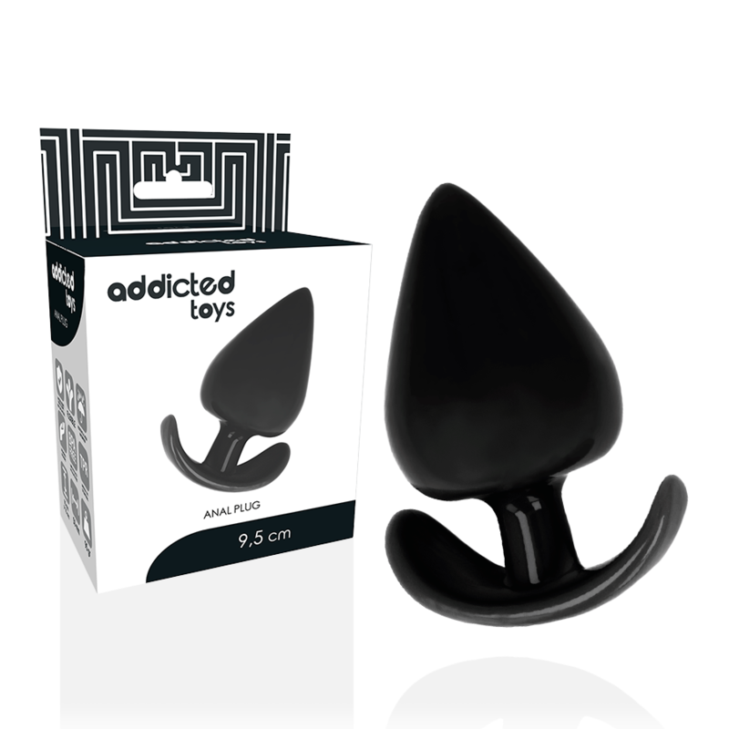 Plug anal ADDICTED TOYS avec base ergonomique, 9,5 cm