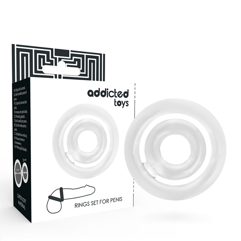ADDICTED TOYS Potenz C Ring, anneau pénien transparent sans vibration