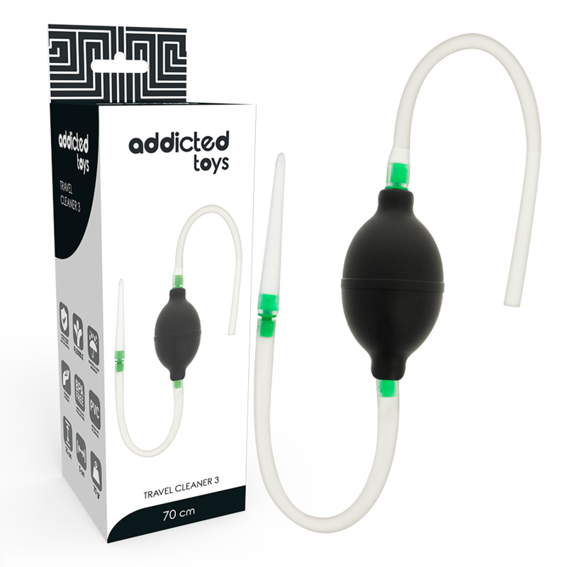 ADDICTED TOYS Black Enema Set pour l’hygiène intime