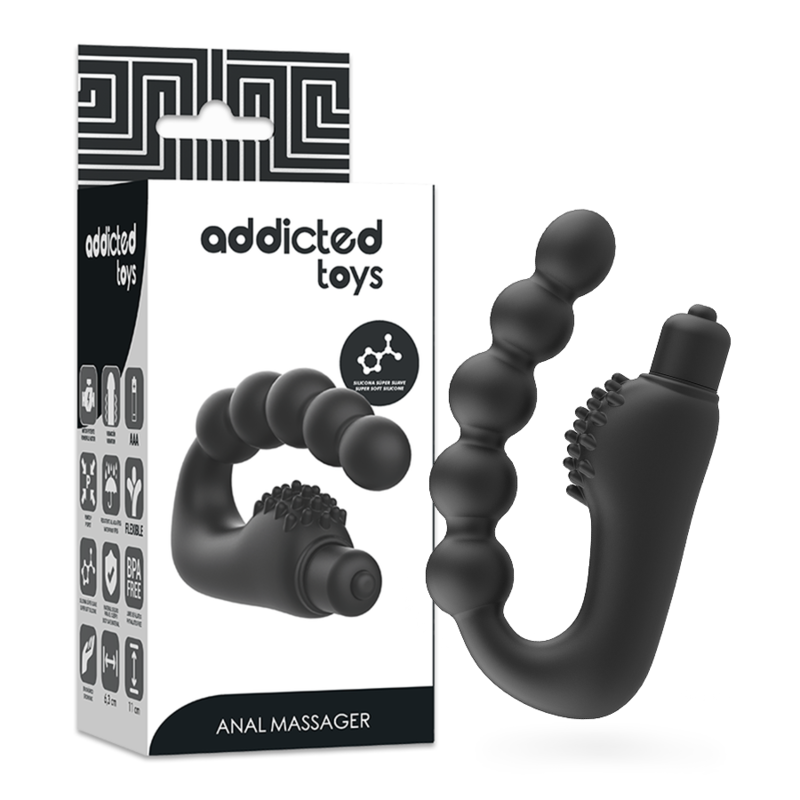 Vibromasseur anal ADDICTED TOYS pour la prostate et le périnée