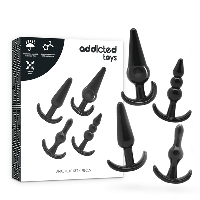 ADDICTED TOYS Set de 4 plugs anaux flexibles