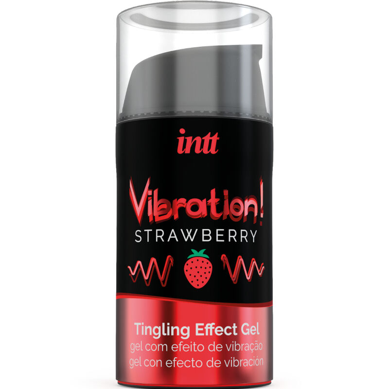 Gel intime stimulant INTT Vibration à la fraise, 15 ml