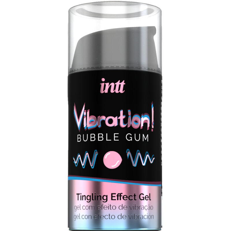 Gel intime INTT Vibration Bubble Gum au goût de chewing gum, 15 ml